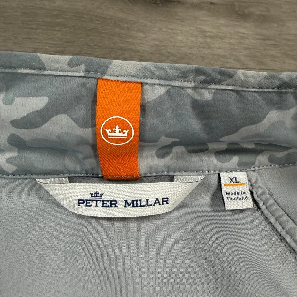 Peter Millar Camo Hyperlight Merge Hybrid Jacket Gray Full Zip Men's XL READ